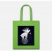 Moon Elk Planet Lime Green Tote Bag